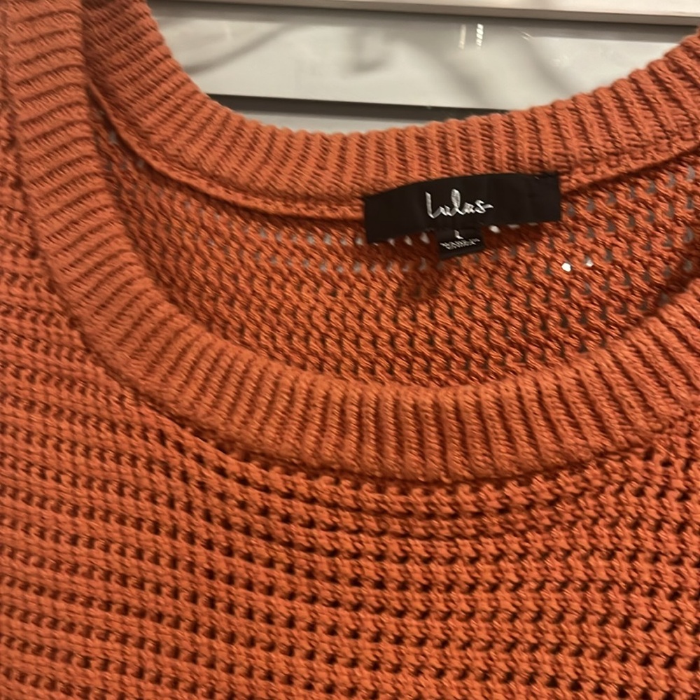 Lulus Crop Top Nwot, Rust In Color, Size L, Beaut… - image 2